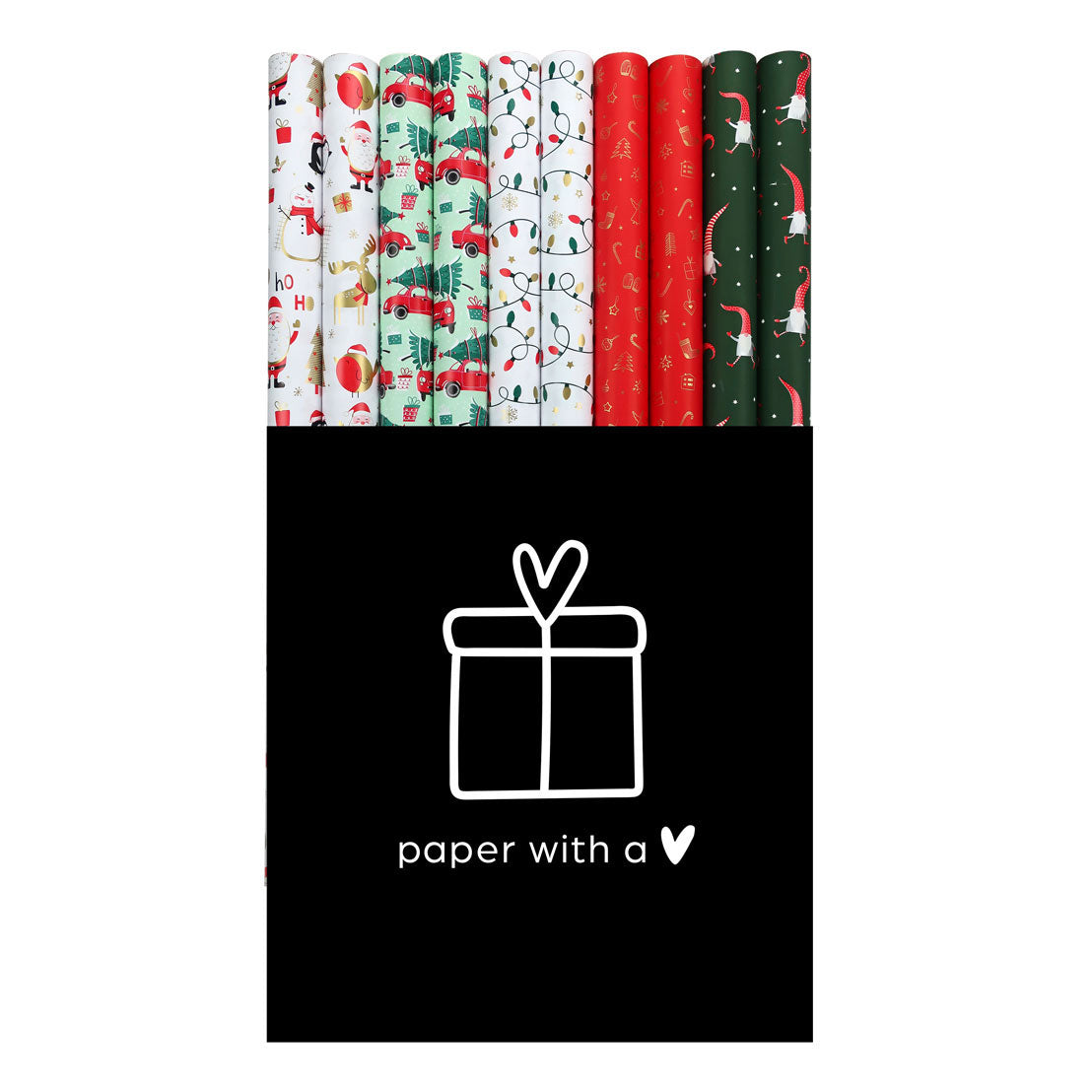 Gift Paper Christmas Collection, 50 rullar