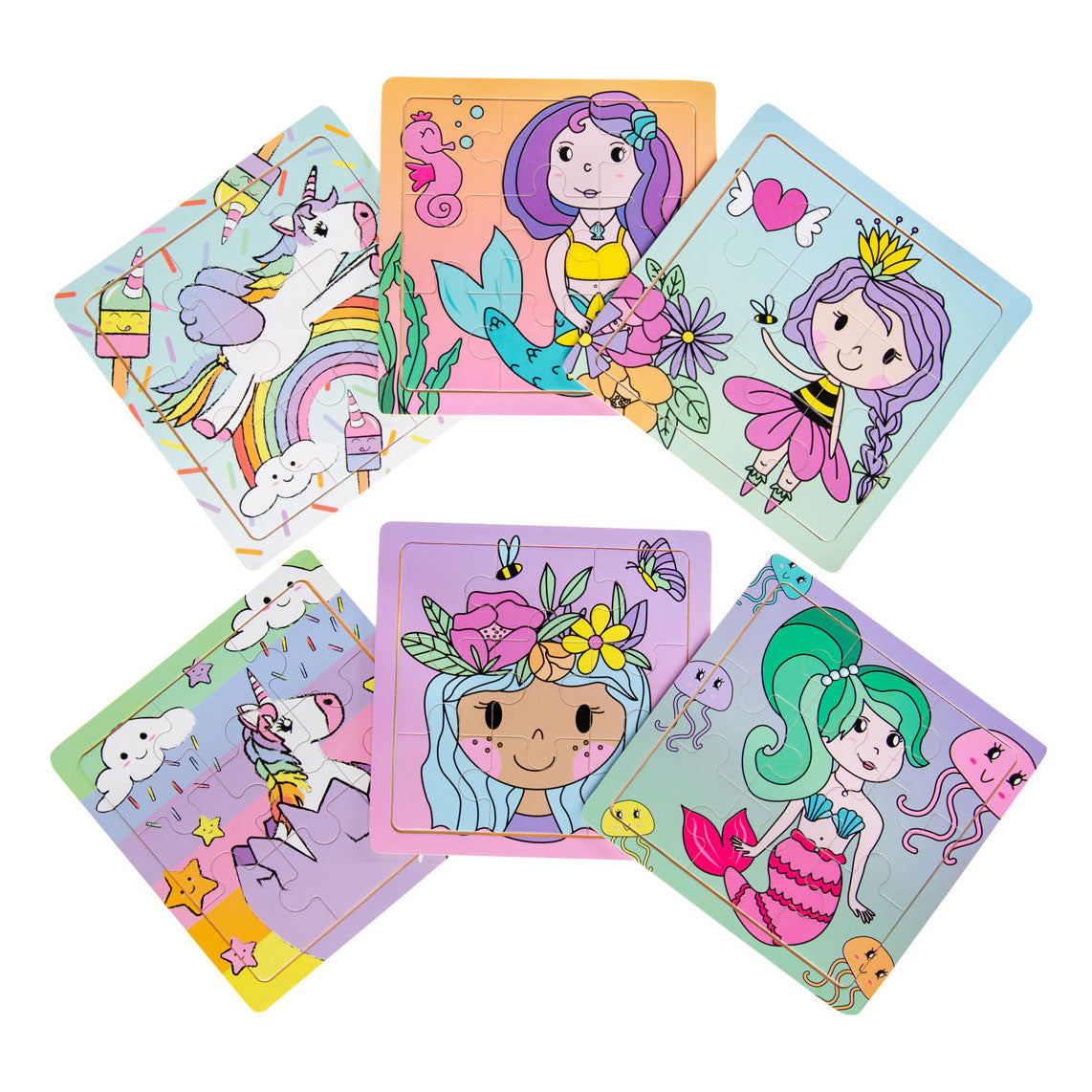 LG-Imports Wooden Puzzle (Princess, Unicorn or Mermaid)