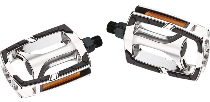 Ergotec 628 Pedal Set Aluminium Anti -Slip 9 16 tommers sølv