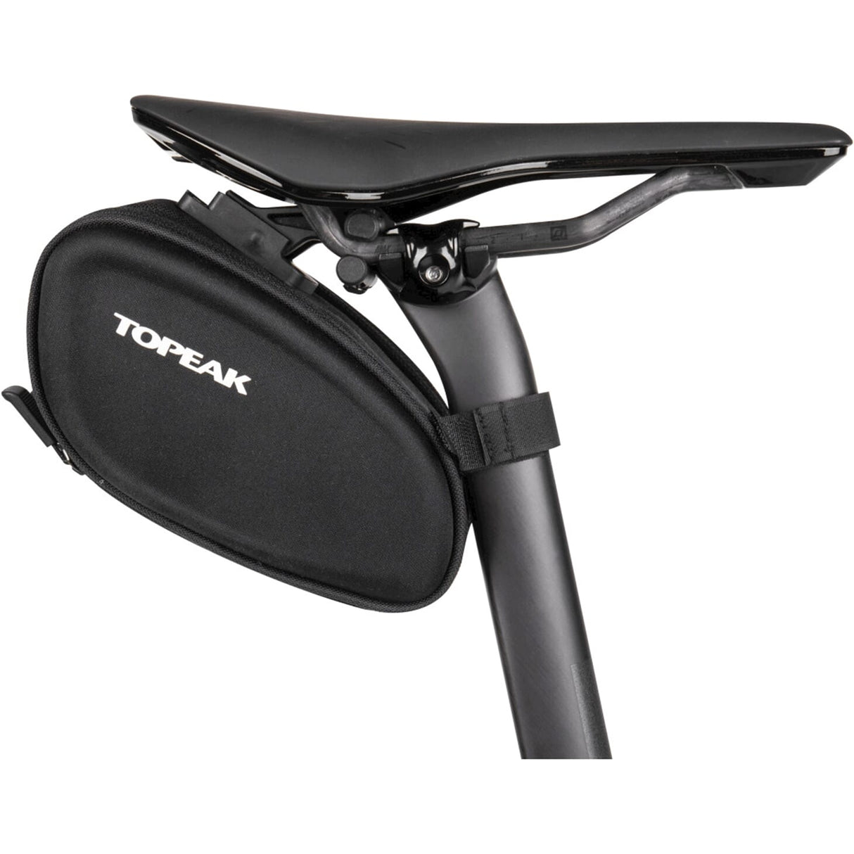 Topeak Saddle Bag Sidekick Medium, Black, Polyester, Water -Repelent, 0.7L, Accesorio de bicicletas