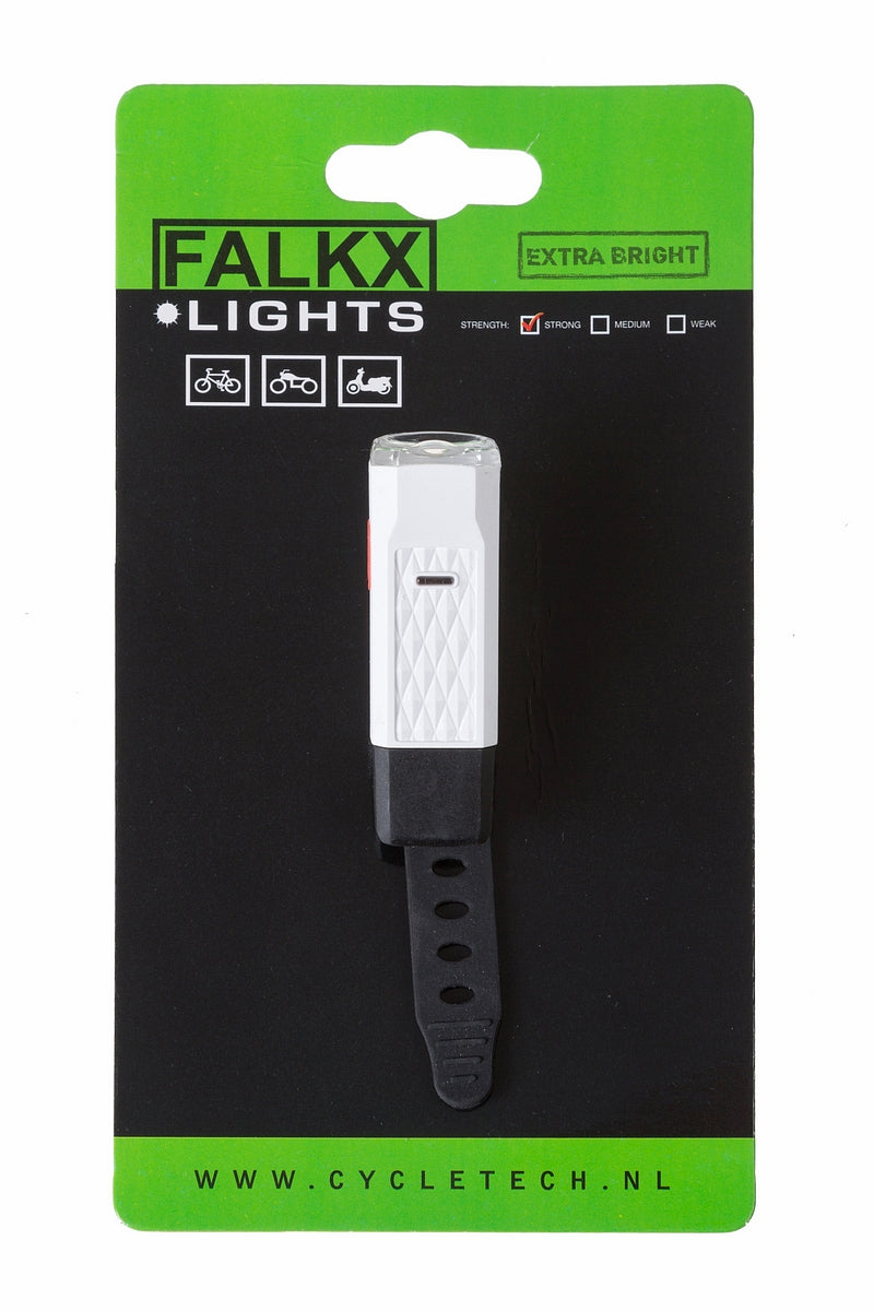 Falkx Mini forlygte LED. USB -genopladelig (hængende pakke).