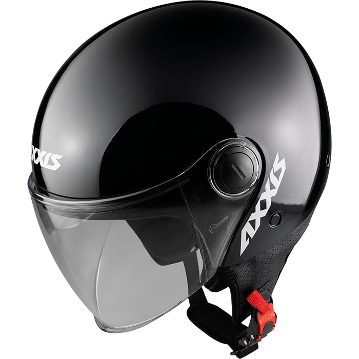 Axxis Helm quadratischer fester Glanz schwarz l