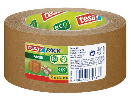 Tesa Packaging Tape Brown 1 x 50m x 50mm