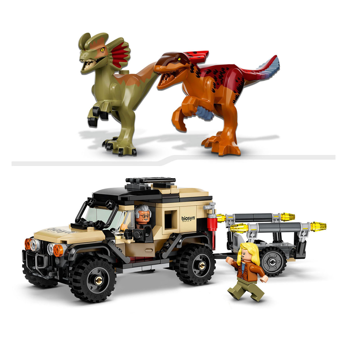 Lego Lego Jurassic 76951 Pyroraptor und Dilophosaurus Transport