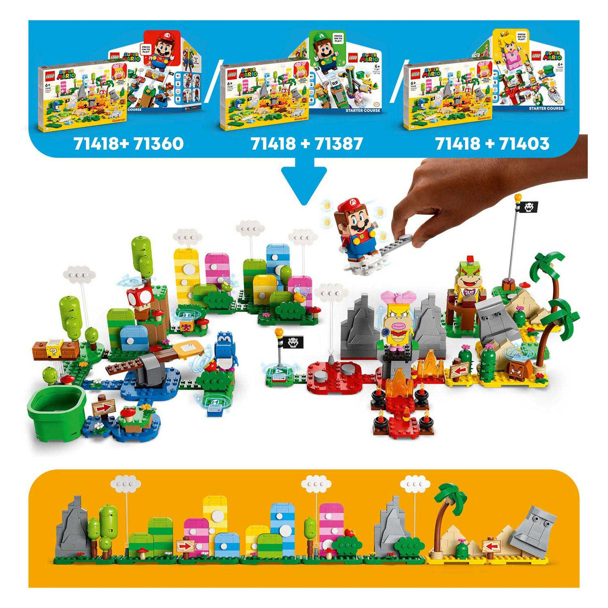 SET Makersů Lego Lego Super Mario 71418: Creative Toolbox