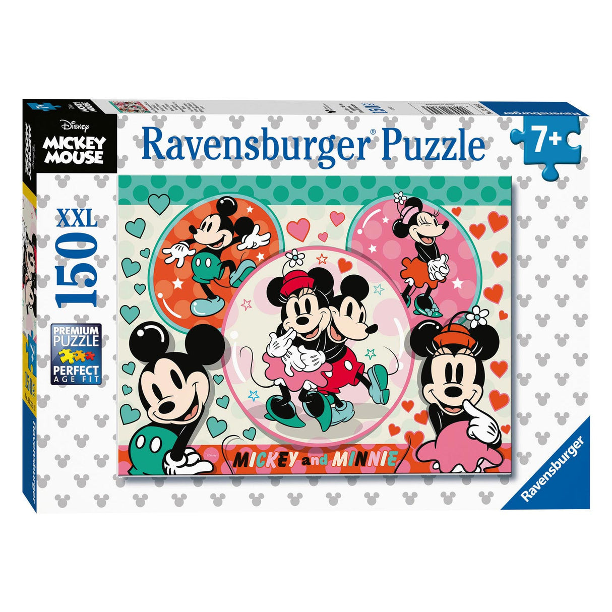 Ravensburger Droompaar Mickey Minnie Leg puzzle, 150st. XXL