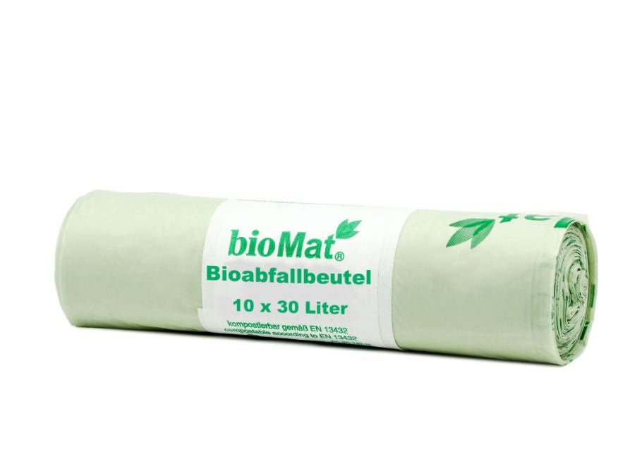 Biomat Compostable Garbage Sacs 30L -10 PCS.