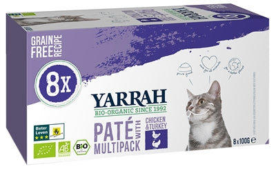 Yarrah Cat Multipack Pate Poulet Tierkei Calinfree