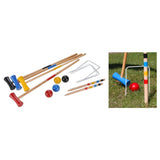 Salut hi 18 pièces de croquet jeu 4 joueurs bois