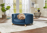 Verzaubertes Haustier Enchanted Hundekorb Sofa Rosie Peacock Blau