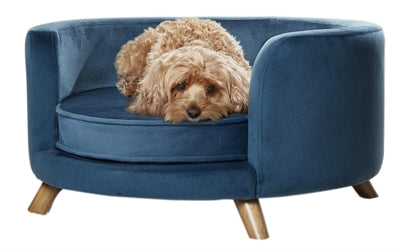 Verzaubertes Haustier Enchanted Hundekorb Sofa Rosie Peacock Blau