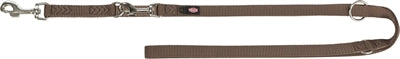 Trixie Dog Leash Regolabile premium a due strati marrone