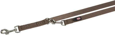 Trixie Dog Leash Regolabile premium a due strati marrone