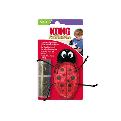 Kong Ladybug med catnip återfyllbar