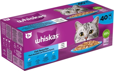 Whiskas Multipack Pouch pro dospělé ryby v gelei