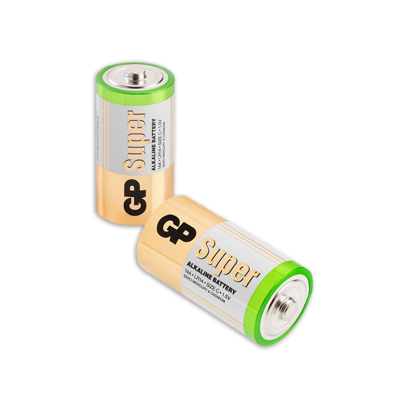 GP Super Alkaline C Batteries 2PP