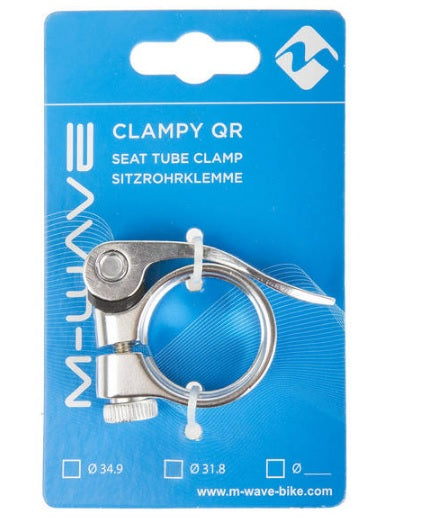 Objemka sedeža s hitrim -terencem. 31,8 mm srebro, aluminij (viseči paket)