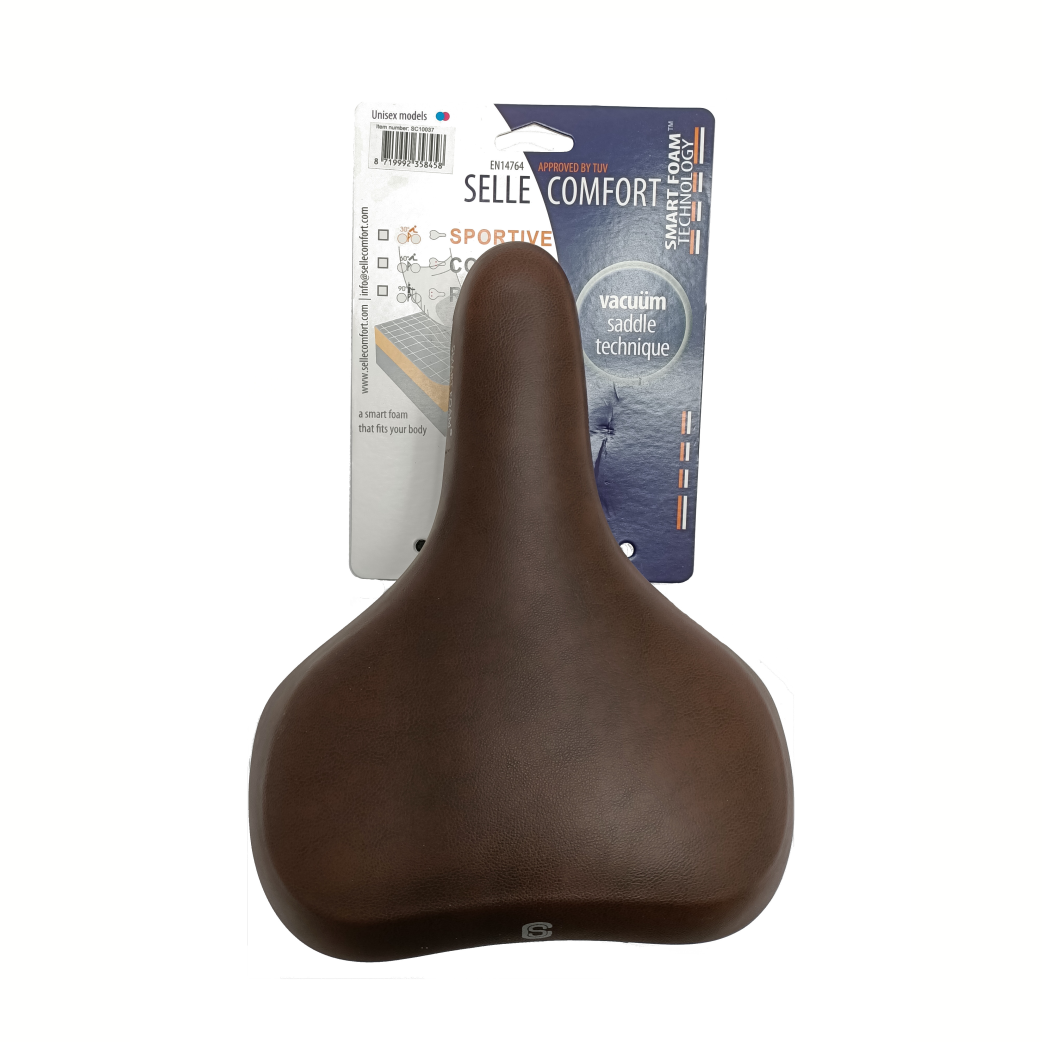 Selle Comfort Comfort Saddle Pure Brown Memory Foam