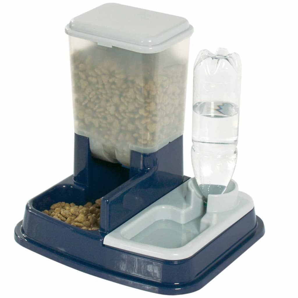 Flamingo Flamingo Pets Feed Waterbak Duo Max Blue 5344046