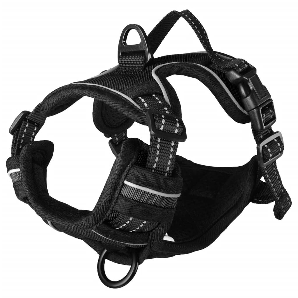 Flamingo Flamingo chien harnais balou xs 30-45 cm 15 mm noir