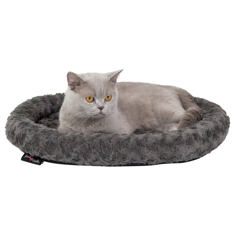 Jack and Vanilla Jack and Vanilla Pet Panker Softy XS 45x40x7 cm Rosette Grey