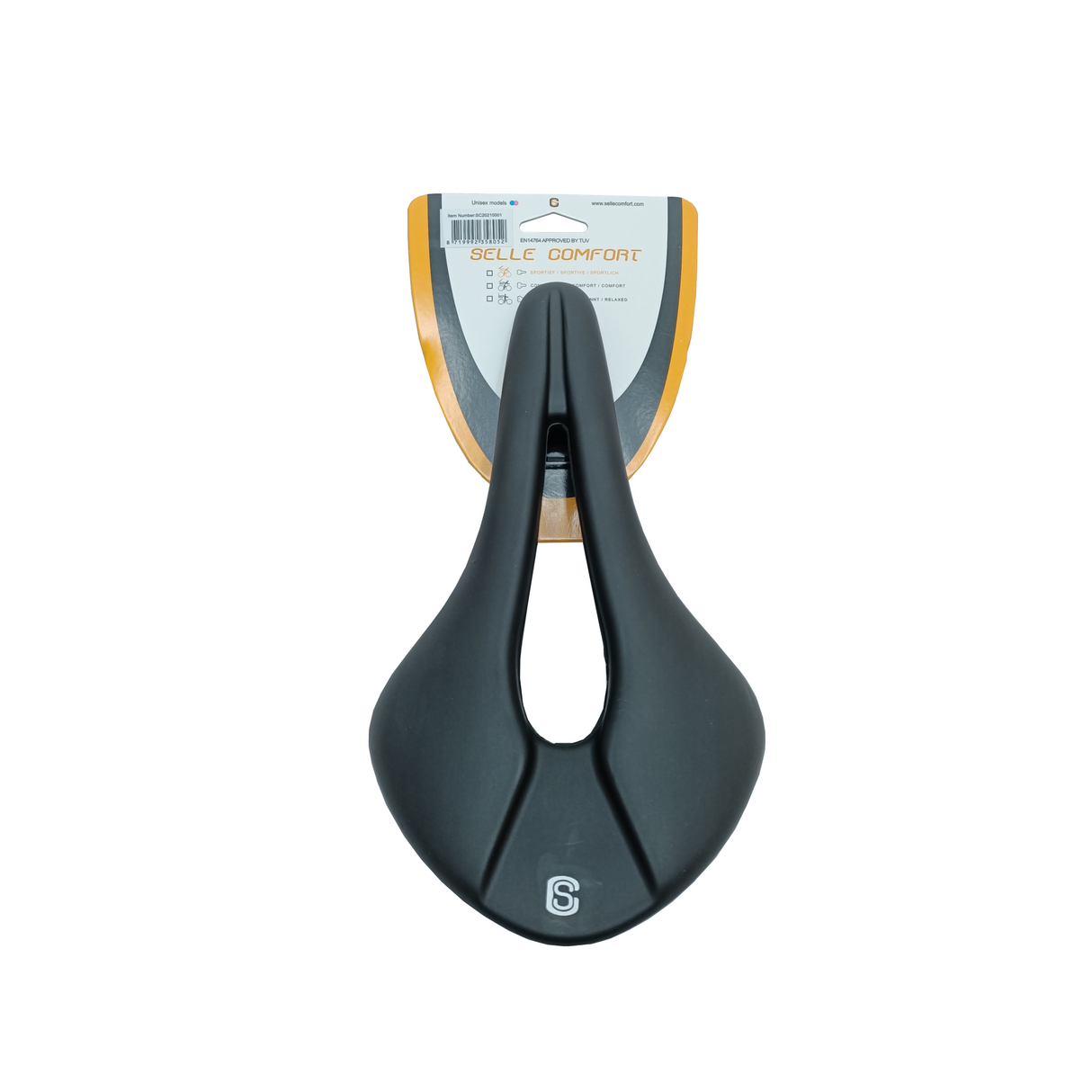 Selle confort selle course. longueur 26,5 cm largeur 14,5 cm sans noeud