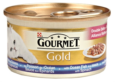 Gourmet Gold Luxury Mix Sea Fish v omáčce se špenátem