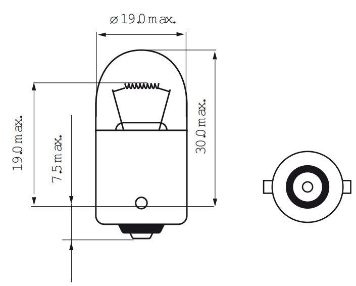 Lampada Bosma 6V-10W BA15S