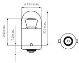 Lampada Bosma 6V-10W BA15S