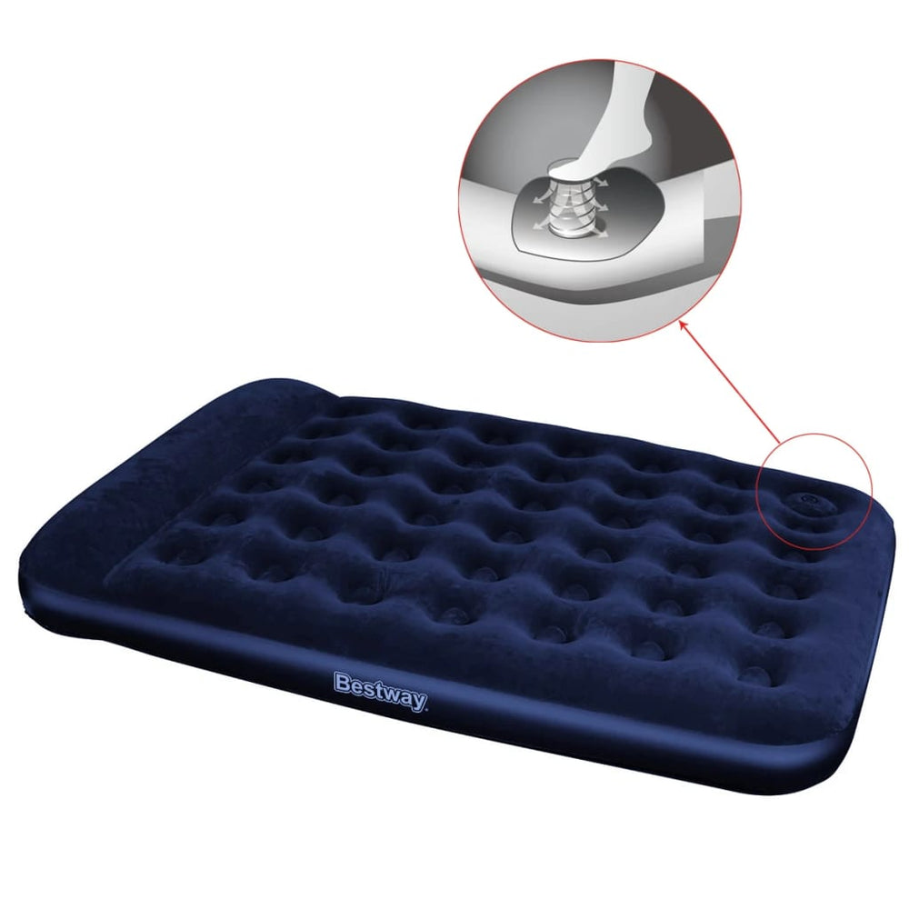 Lit d'air Bestway avec pompe à pied construite 203x152x28 cm
