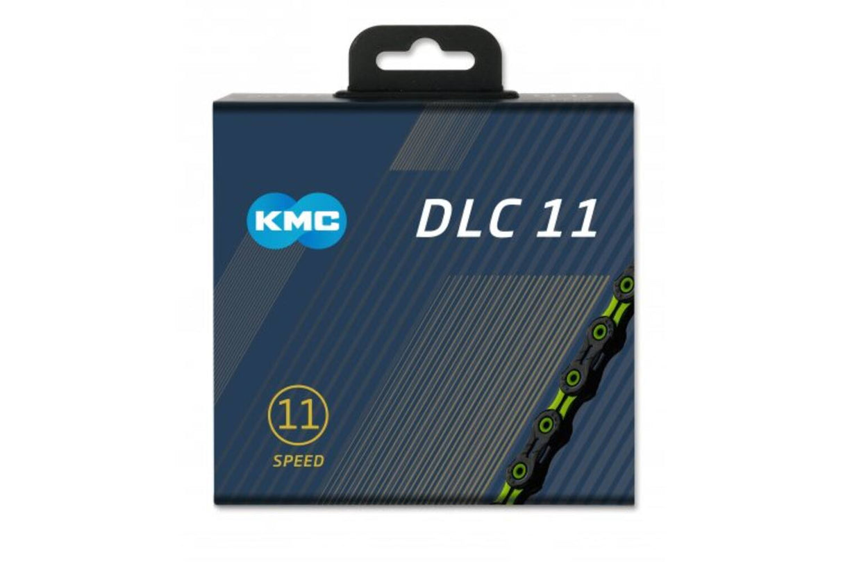 KMC DLC 11-speed bicycle chain, 118 links, black