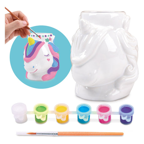 Spillt molen Ären eegene Keramik Unicorn Jar, 8DLG.