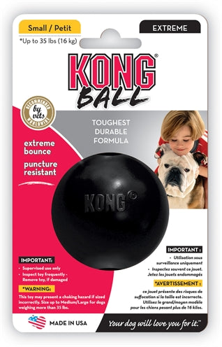 Kong Extreme Rubber Ball Black