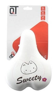 Qtcychectech Qt Cycle Tech Saddle Girls 16-20 pouces Sweety White Rose Blister 0301070