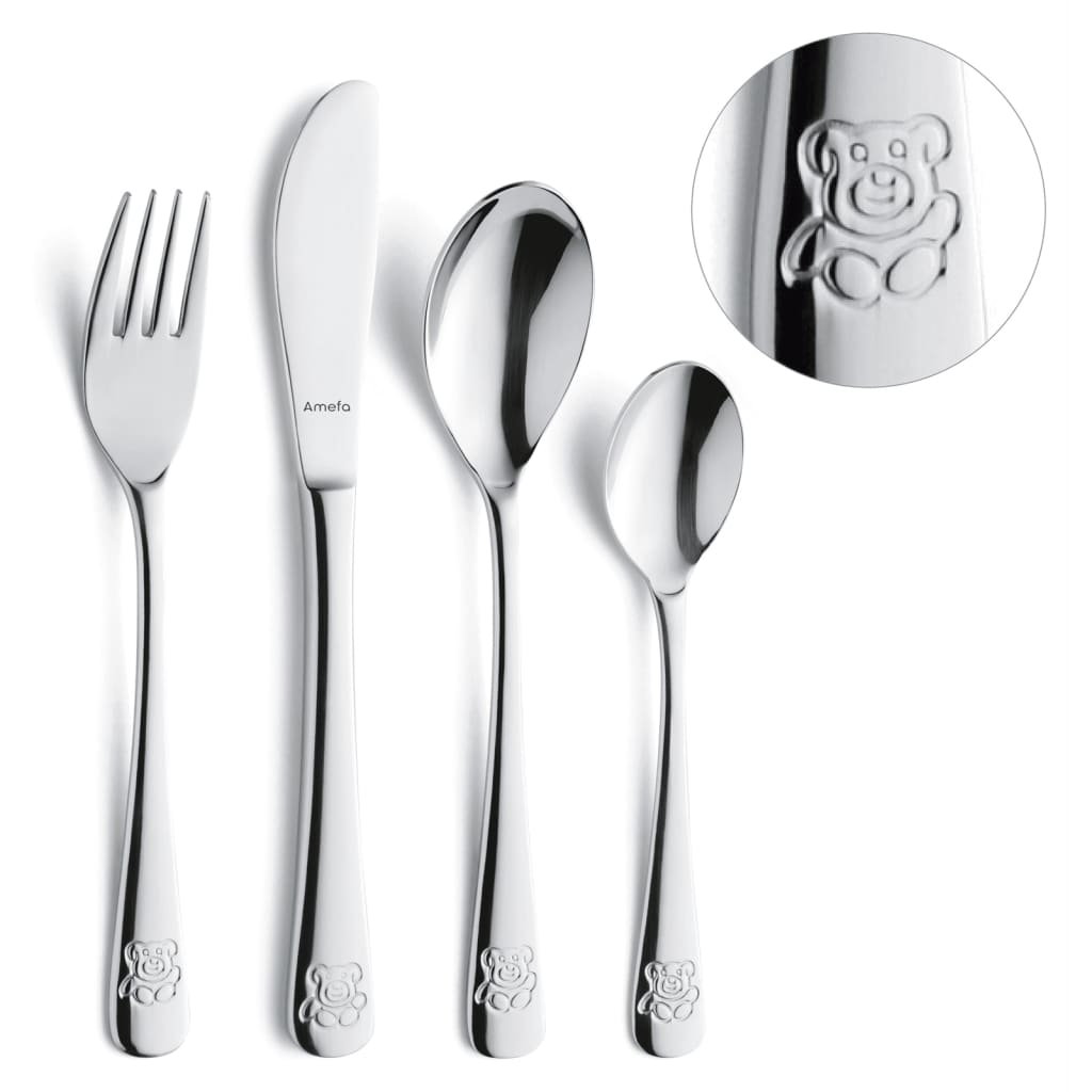 Amefa Amefa Cutlery pour enfants de 4 pièces Set Teddy