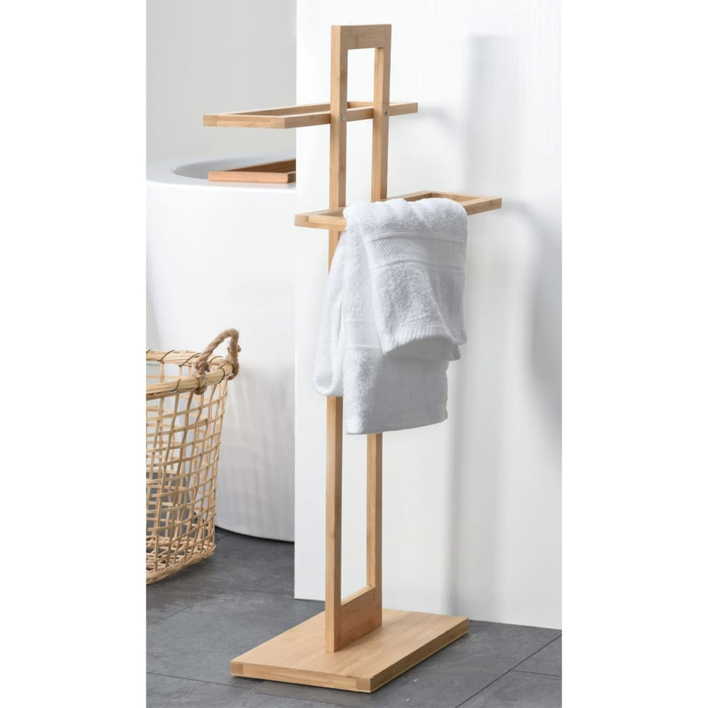 Solutions de salle de bain Solutions de salle de bain Rack de serviette Bamboo 38x32.5x70 cm
