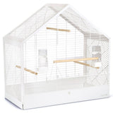BEEZTEES BEEZTEES Cage d'oiseau Yara 71x35x70 cm Métal blanc