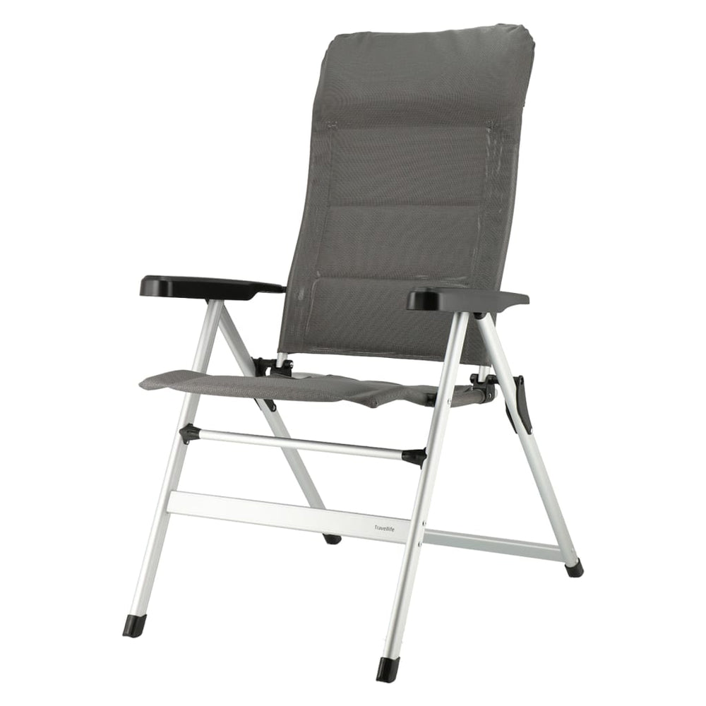 Travellife Travellife Camping Chaise pliante de luxe Ancona Comfort Gris foncé