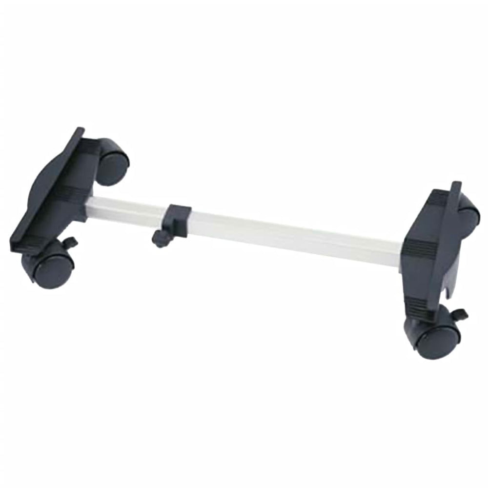 Chariot de poêle Qlima Qlima Chariot 35-57,5 cm de couleur noire et argentée