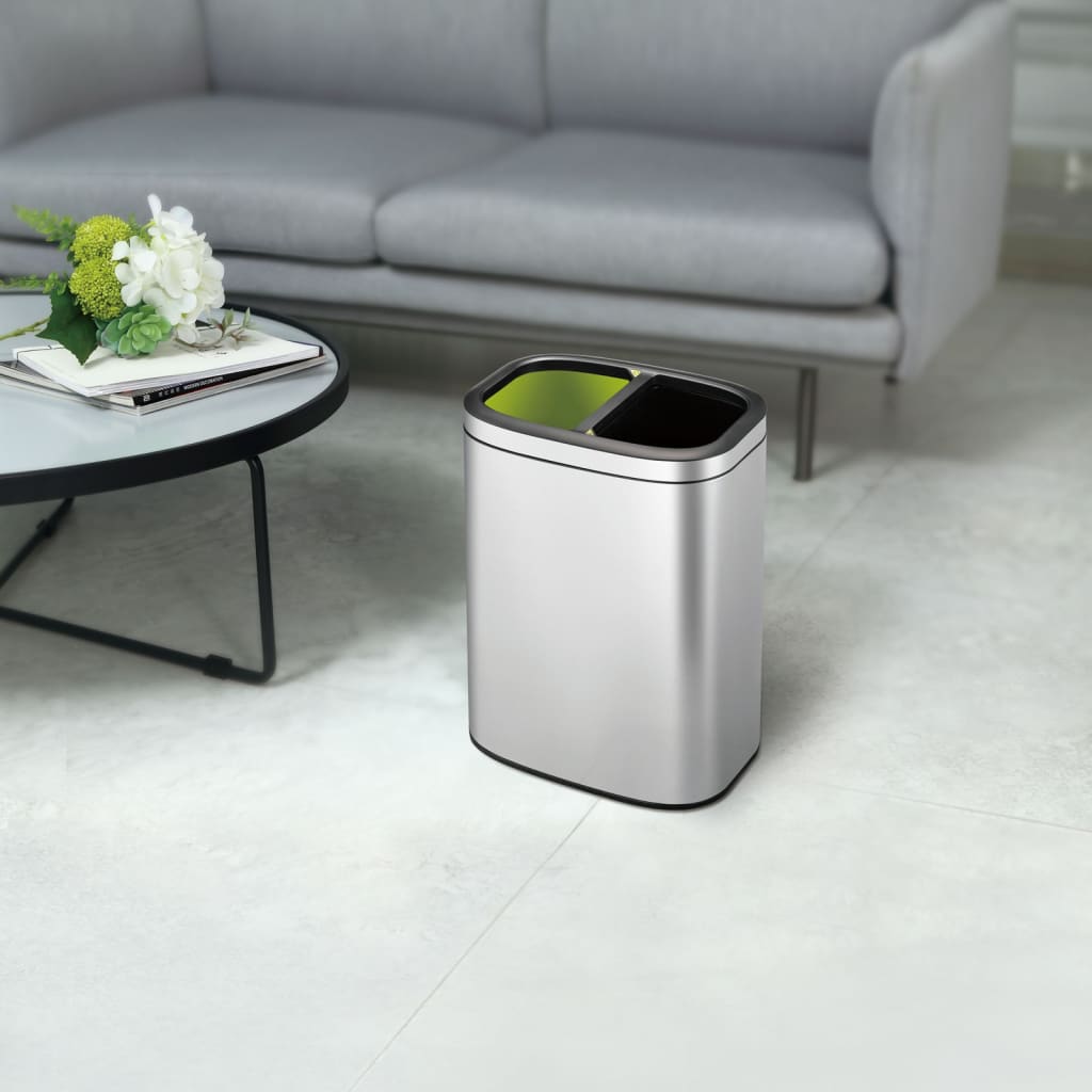 Eko Eko Waste Bin Oli-cube 2x10 L Matzilverklegente