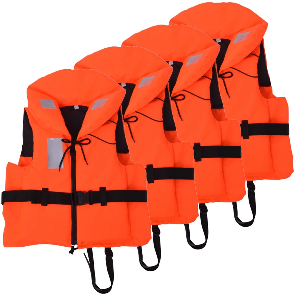Vestes de natation vidaxl 100 n 60-70 kg 4 pièces