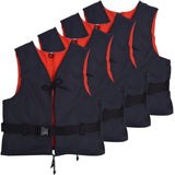 Vestes de natation vidaxl 50 n 30-50 kg bleu marine 4 pcs