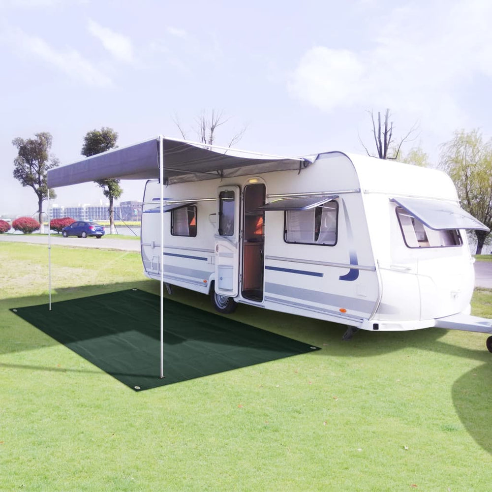 Vidaxl Tent Carpet 300x500 cm Green HDPE