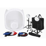 Vidaxl minifotostudio avec 8 arrière-plans, 3 supports et 2 lampes