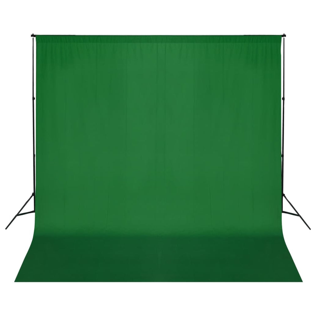 Système d'arrière-plan Vidaxl 600x300 cm vert