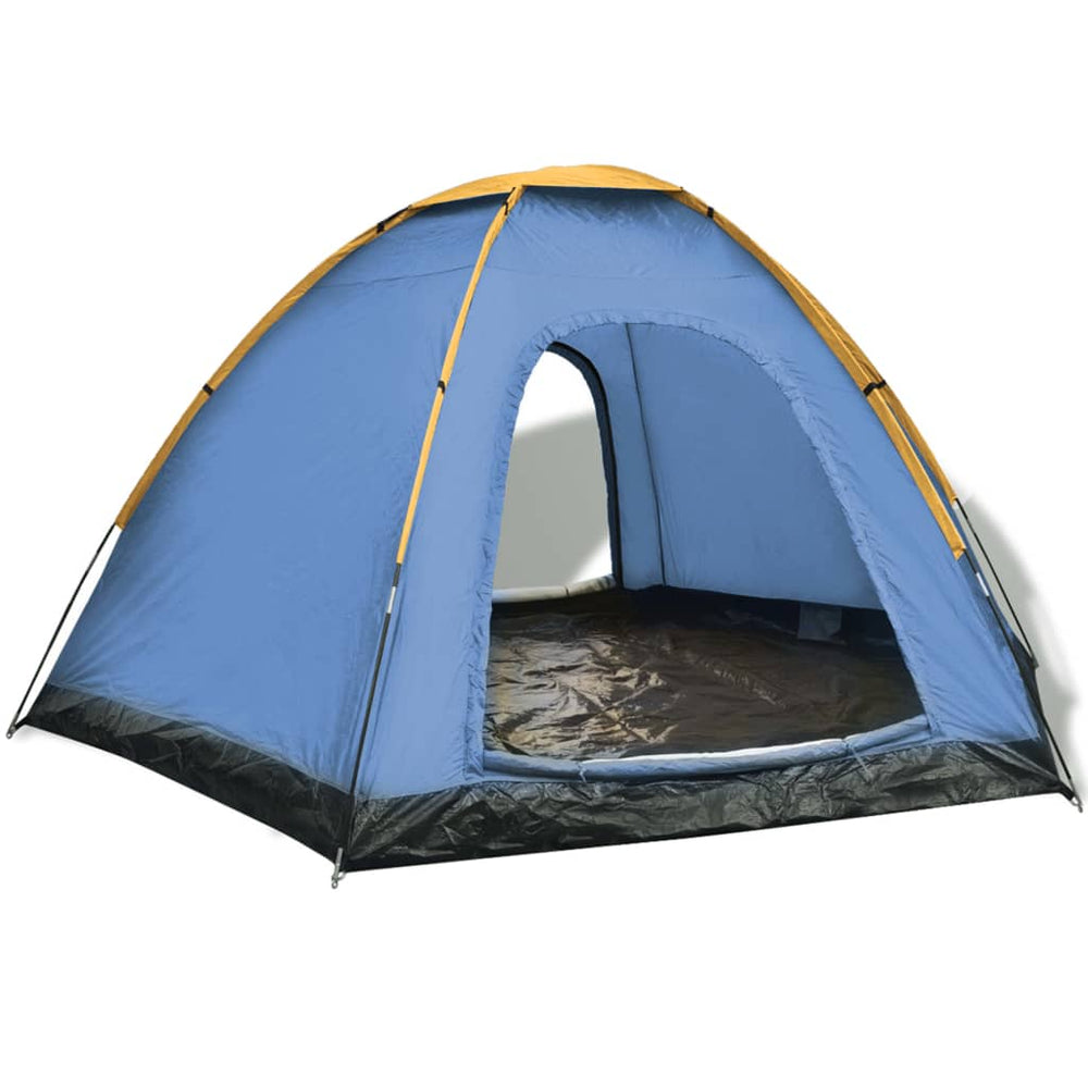 Vidaxl Tent 6 Personne bleu et jaune