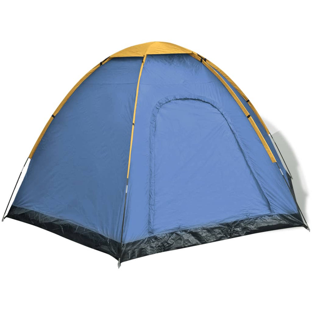 Vidaxl Tent 6 Personne bleu et jaune