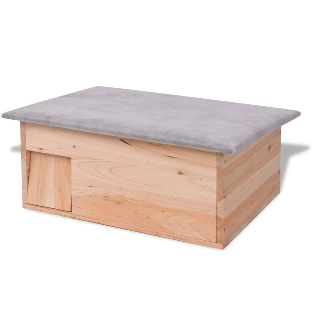 Vidaxl egelhuis 45x33x22 cm bois