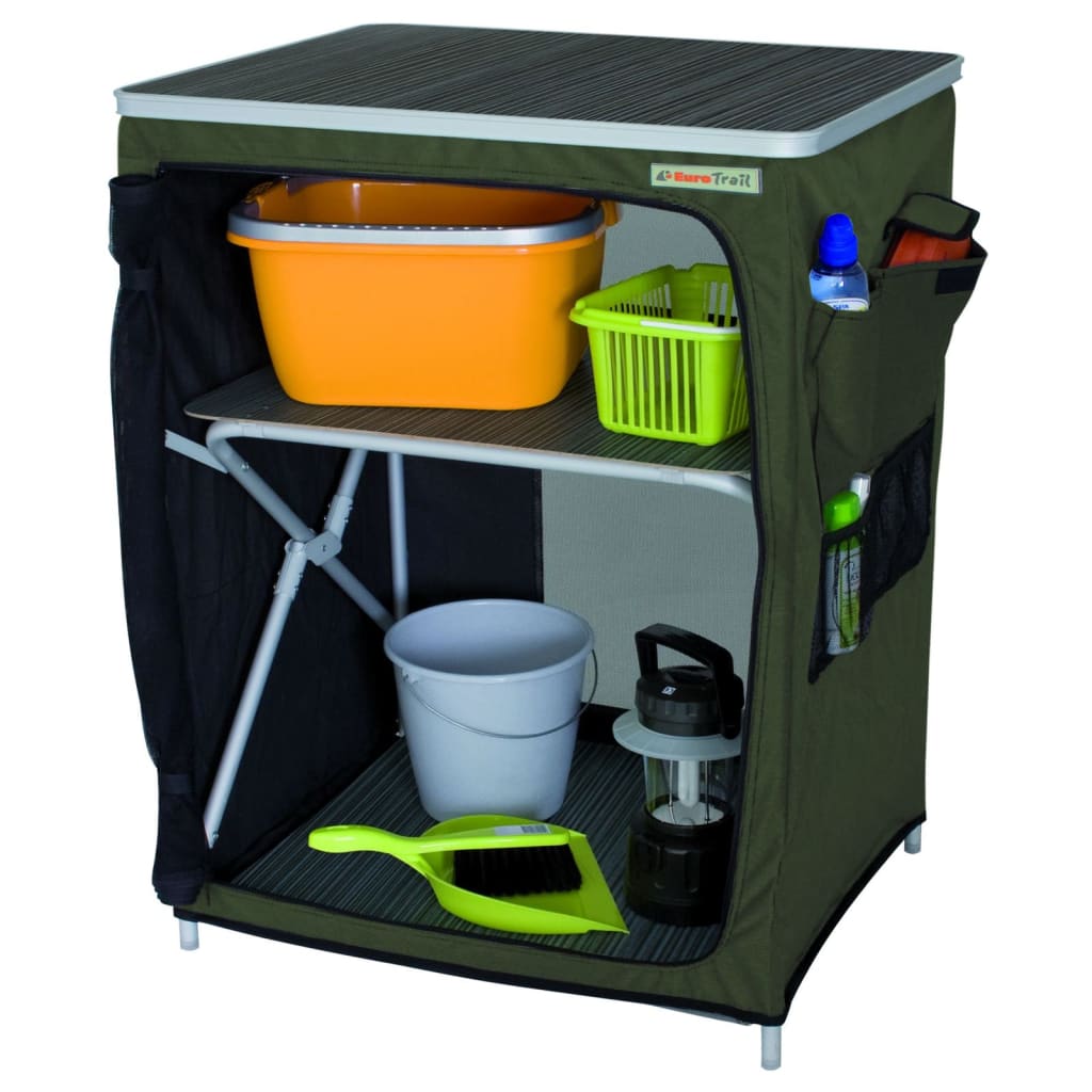Eurotrail Camping Cabinet Vallou 67x53x86 cm vert