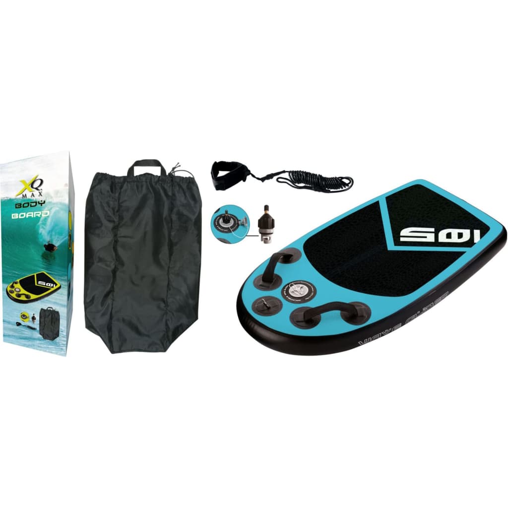 XQ Max XQ Max Bodyboard 105x60x10 cm bleu et noir